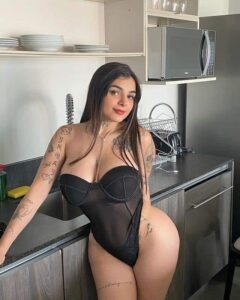 Zorrita Karely en la cocina
